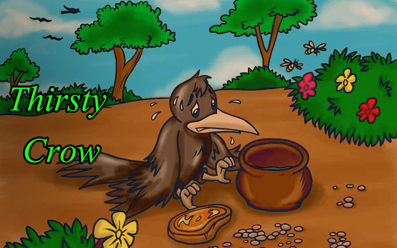 Thirsty Crow Story With Moral in English | StoryRevealers